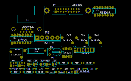 Pcbnew unstacked footprints Pcbnew unstacked footprints